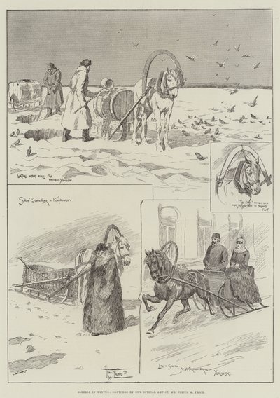 Siberië in de Winter door Frederick Pegram